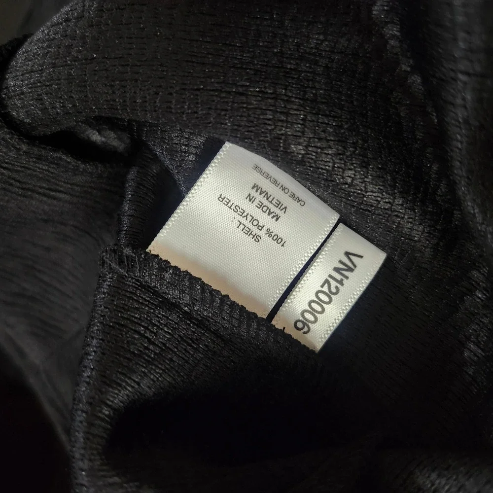 NEW New York & Company Size XL Black Textured Wide Leg Pants Side Zip NY&CO